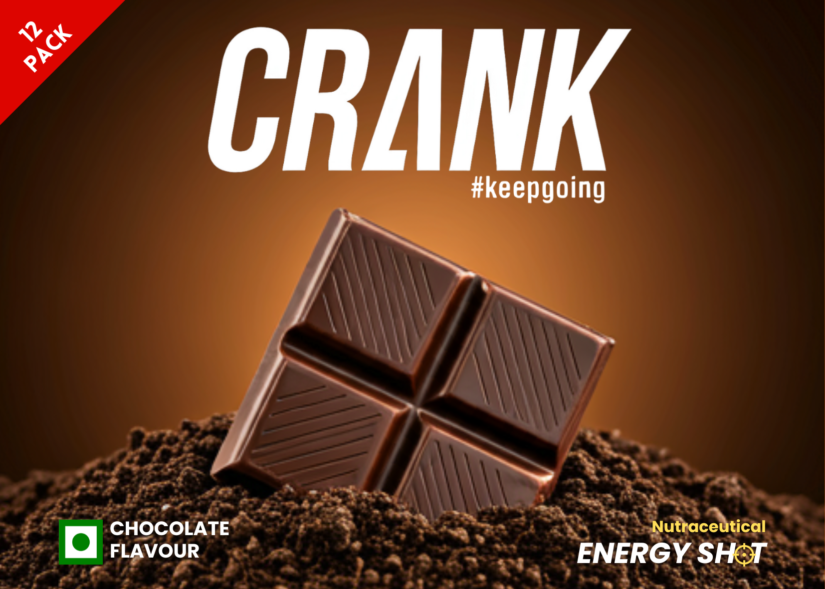 Crank Energy Shot - Chocolate