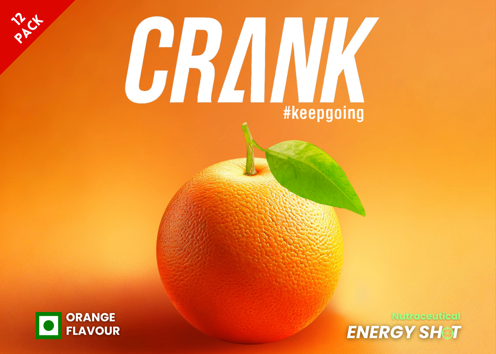 Crank Energy Shot - Orange